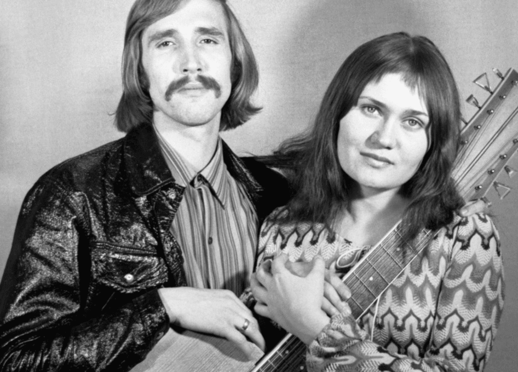 Andrzej Rybiński z Elizą Grochowiecką